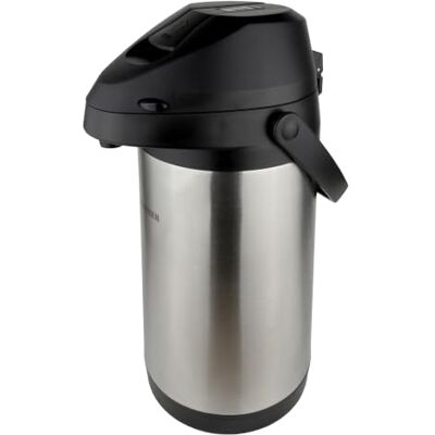 Pioneer 4,0 l rostfritt stål med spak, läckagesäker termos för varma och kalla drycker, enkel pump för dryckesutskänkning vid evenemang Pioneer 4,0 l rostfritt stål med spak, läckagesäker termos för varma och kalla drycker, enkel pump för dryckesutskänkning vid evenemang