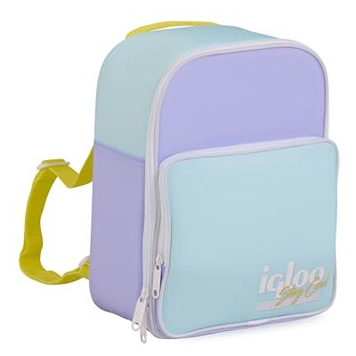 Igloo Retro Mini kylryggsäck – isolerad kylväska 9 L, retrodesign, lätt ryggsäck för strand, picknick, camping och outdoor – bra kylförmåga Igloo Retro Mini kylryggsäck – isolerad kylväska 9 L, retrodesign, lätt ryggsäck för strand, picknick, camping och outdoor – bra kylförmåga
