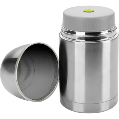 IBILI Rostfri termos för mat, rostfritt stål, dubbla väggar, 1 000 ml IBILI Rostfri termos för mat, rostfritt stål, dubbla väggar, 1 000 ml