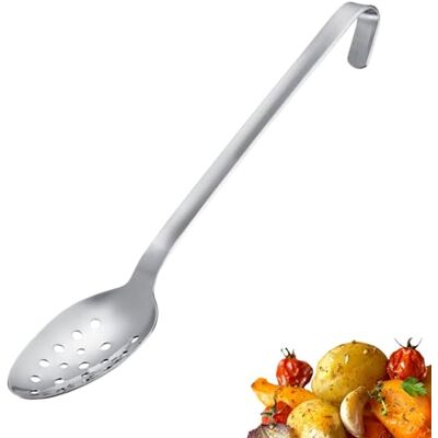 Westmark Ladle Pro, Rostfri Matlagningssked Med Hål & Hängkrok, Praktisk Grönsakssked & Serveringssked, Silver, 45 Cm Westmark Ladle Pro, Rostfri Matlagningssked Med Hål & Hängkrok, Praktisk Grönsakssked & Serveringssked, Silver, 45 Cm