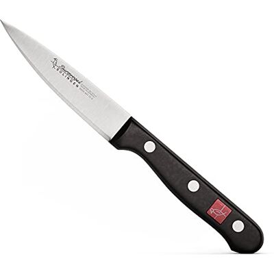 Burgvogel Solingen , 4000-serien, 10 cm, rostfritt stål, diskmaskinssäker, slipad, nitad, svart Burgvogel Solingen , 4000-serien, 10 cm, rostfritt stål, diskmaskinssäker, slipad, nitad, svart