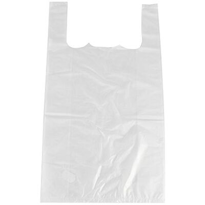 PAPSTAR Bärväskor, HDPE-folie, vit, 28 x 55 x 4 cm PAPSTAR Bärväskor, HDPE-folie, vit, 28 x 55 x 4 cm