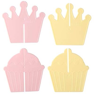 Zenker 43065.0 Set med 12 Cupcake, Rosa/Gul, NC Zenker 43065.0 Set med 12 Cupcake, Rosa/Gul, NC