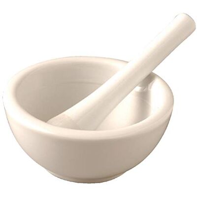 Vogue Porcelain Pestle & Mortar, 115mm 4 1/2 Vogue Porcelain Pestle & Mortar, 115mm 4 1/2