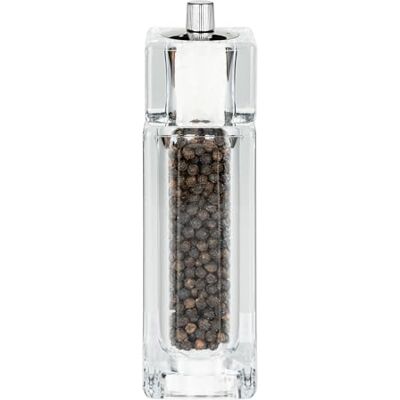 Grunwerg Gmill 15cm, kombinerad pepparkvarn och saltströare i akryl, fyrkantig Grunwerg Gmill 15cm, kombinerad pepparkvarn och saltströare i akryl, fyrkantig