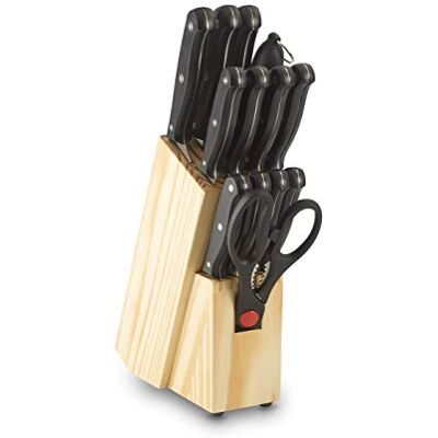 ECHTWERK Äkta arbete EW-SM-0199B Basic kökskniv set 14 st, bladstål, handtag svart ECHTWERK Äkta arbete EW-SM-0199B Basic kökskniv set 14 st, bladstål, handtag svart