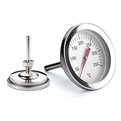 Weis Grilltermometer upp till 350 °C med skruvsteg rostfritt stål silver, 15300 Weis Grilltermometer upp till 350 °C med skruvsteg rostfritt stål silver, 15300