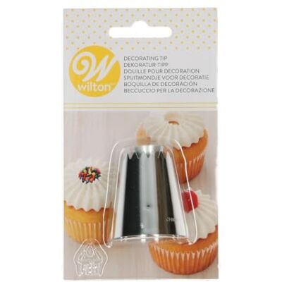 Wilton Decorating Tip spritstyll, sultan Rostfritt stål pip för spritspåsar, återanvändbar, för att dekorera tårtor cupcakes, diskmaskinssäker Wilton Decorating Tip spritstyll, sultan Rostfritt stål pip för spritspåsar, återanvändbar, för att dekorera tårtor cupcakes, diskmaskinssäker