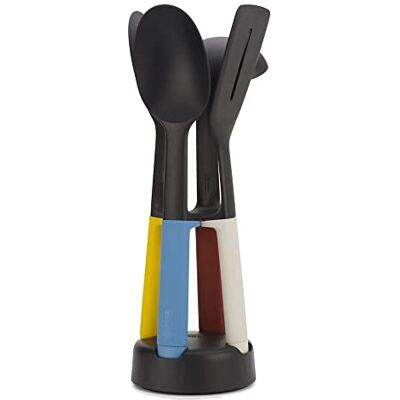 Joseph Joseph Elevate Slim köksredskapsset i 4 delar, nylonhuvuden, värmebeständiga Silikonhandtag, Flerfärgad Joseph Joseph Elevate Slim köksredskapsset i 4 delar, nylonhuvuden, värmebeständiga Silikonhandtag, Flerfärgad