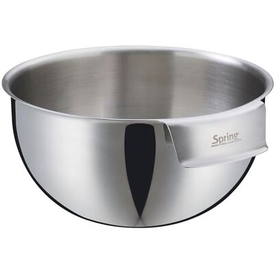 Spring TOOLS Skål med handtag Ø 22 cm Polerat rostfritt stål praktisk inre skala tillplattad botten blandningsskål för matlagning och bakning innehåll 3,3 l/höjd 12 cm Spring TOOLS Skål med handtag Ø 22 cm Polerat rostfritt stål praktisk inre skala tillplattad botten blandningsskål för matlagning och bakning innehåll 3,3 l/höjd 12 cm