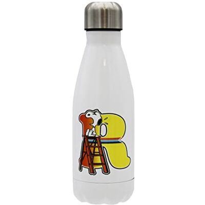 CYP Snoopy rostfri vattenflaska, hermetisk förslutning, med flerfärgad bokstav R-design, 550 ml, vit färg, officiell produkt ( Brands) CYP Snoopy rostfri vattenflaska, hermetisk förslutning, med flerfärgad bokstav R-design, 550 ml, vit färg, officiell produkt ( Brands)