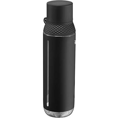WMF Waterkant Vattenflaska 750 ml, Tritanflaska med automatisk stängning, läckagesäker, BPA-fri vattenflaska, svart WMF Waterkant Vattenflaska 750 ml, Tritanflaska med automatisk stängning, läckagesäker, BPA-fri vattenflaska, svart