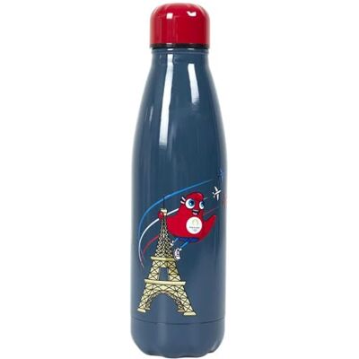 PARIS 2024 , CJO3101, Iso Mascot Eiffeltornet flaska 50 cl blå, officiell licensierad produkt, återanvändbar vattenflaska i rostfritt stål, termos, för idrott, skola, resor PARIS 2024 , CJO3101, Iso Mascot Eiffeltornet flaska 50 cl blå, officiell licensierad produkt, återanvändbar vattenflaska i rostfritt stål, termos, för idrott, skola, resor