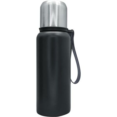 NERTHUS FIH 1259 termos i rostfritt stål dubbelvägg 500 ml svart perfekt för arbete berg strand NERTHUS FIH 1259 termos i rostfritt stål dubbelvägg 500 ml svart perfekt för arbete berg strand