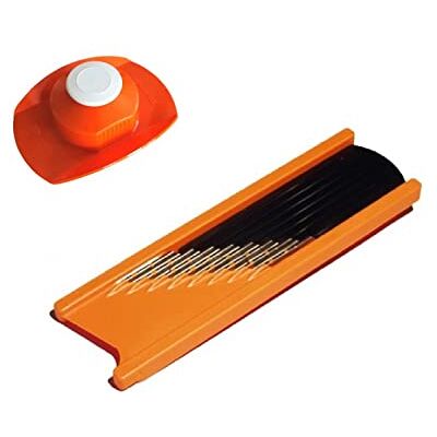 JOSKO Produkte 2 delar set vågskärare vågig hyvel potatisskärare med blad av rostfritt stål fingerskydd frukt och grönsaker skärning i vågor eller rutnätsmönster JOSKO Produkte 2 delar set vågskärare vågig hyvel potatisskärare med blad av rostfritt stål fingerskydd frukt och grönsaker skärning i vågor eller rutnätsmönster
