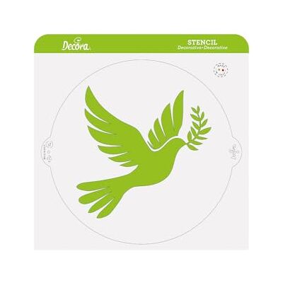 Decora Dekorationsschabloner för tårta, godis och kakor, Ø 25 cm Ø 25 cm (10 tum) i plast för att göra ritningar på tårtor, godis, kakor, tillverkad i Italien Decora Dekorationsschabloner för tårta, godis och kakor, Ø 25 cm Ø 25 cm (10 tum) i plast för att göra ritningar på tårtor, godis, kakor, tillverkad i Italien