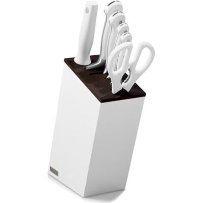 WÜSTHOF Classic White knivblock med 6 artiklar WÜSTHOF Classic White knivblock med 6 artiklar