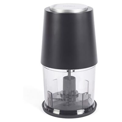 Salter Food Chopper – 2-i-1 kniv och emulsionsskärare i rostfritt stål, 500 ml hackskål, elektrisk grönsaksskärare, turbo-funktion, lock för förvaring, storleksindikationer, halkfri botten, 260 W Salter Food Chopper – 2-i-1 kniv och emulsionsskärare i rostfritt stål, 500 ml hackskål, elektrisk grönsaksskärare, turbo-funktion, lock för förvaring, storleksindikationer, halkfri botten, 260 W