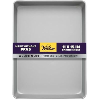 Wilton Aluminium Performance Sheet Tin 11 x 15, silver, 11 x 15 x 2-tums Wilton Aluminium Performance Sheet Tin 11 x 15, silver, 11 x 15 x 2-tums