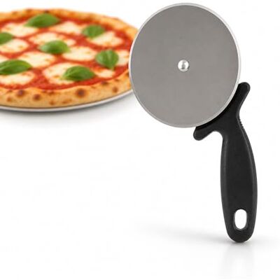 PARENCE . Pizzaskärare Stort Hjul – XXL Pizzarulle i Rostfritt Stål – Brett och Snabbt Snitt – Ergonomiskt Halkfritt Handtag – Svart PARENCE . Pizzaskärare Stort Hjul – XXL Pizzarulle i Rostfritt Stål – Brett och Snabbt Snitt – Ergonomiskt Halkfritt Handtag – Svart
