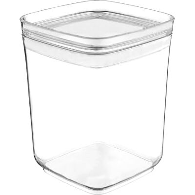 Florina Livsmedelsbehållare 1 liter I Plastförvaringslåda STORI för mat I Med lock I Lufttät fyrkantig förvaringsbox I Livsmedelslåda för förvaring av mjöl, socker, pasta, ris Florina Livsmedelsbehållare 1 liter I Plastförvaringslåda STORI för mat I Med lock I Lufttät fyrkantig förvaringsbox I Livsmedelslåda för förvaring av mjöl, socker, pasta, ris