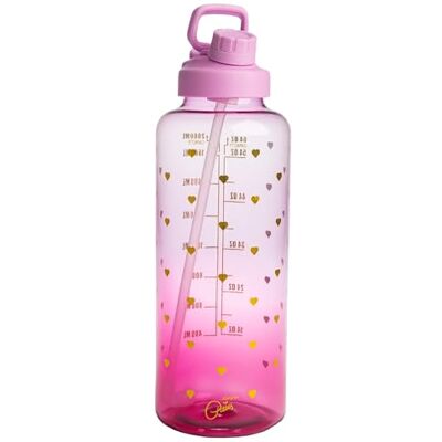FACKELMANN Paris Hilton – motivationsvattenflaska 1,8 liter i lila – inspirerande ordspråk, läckagesäker, perfekt för sport och vardag, plast, 115 x 10 x 32 mm FACKELMANN Paris Hilton – motivationsvattenflaska 1,8 liter i lila – inspirerande ordspråk, läckagesäker, perfekt för sport och vardag, plast, 115 x 10 x 32 mm