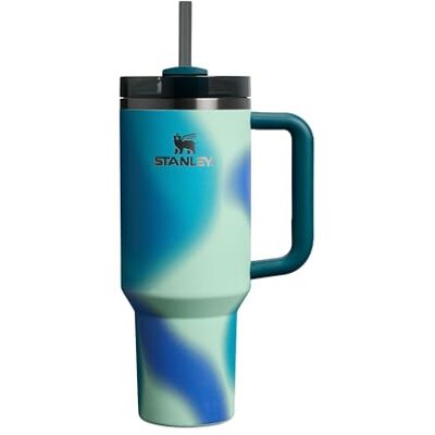 Stanley Quencher H2.0 Flowstate Tumbler 1.2L Kallt I 11 Timmar Iced I 48 Timmar Kopp Med Halm, Handtag Och Lock Diskmaskin Säker Resemugg För Kall Dryck Coastal Teal Motion Stanley Quencher H2.0 Flowstate Tumbler 1.2L Kallt I 11 Timmar Iced I 48 Timmar Kopp Med Halm, Handtag Och Lock Diskmaskin Säker Resemugg För Kall Dryck Coastal Teal Motion