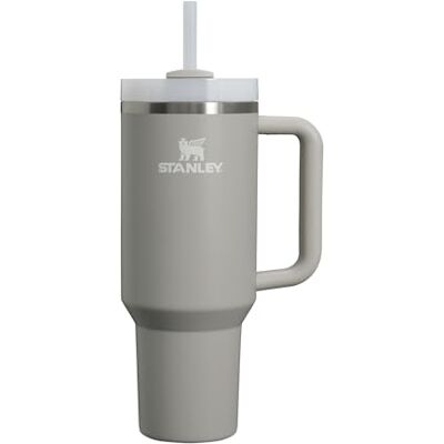 Stanley Quencher H2.0 Flowstate Tumbler 1.2L Kallt I 11 Timmar Iced I 48 Timmar Kopp Med Halm, Handtag Och Lock Diskmaskin Säker Resemugg För Kall Dryck Ash Stanley Quencher H2.0 Flowstate Tumbler 1.2L Kallt I 11 Timmar Iced I 48 Timmar Kopp Med Halm, Handtag Och Lock Diskmaskin Säker Resemugg För Kall Dryck Ash