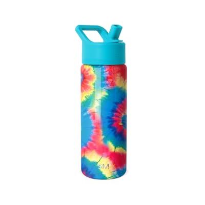 Simple Modern vattenflaska för barn med sugrör Isolerat rostfritt stål återanvändbar glas för skola, flickor, pojkar Summit Collection 530 ml batikfärg Simple Modern vattenflaska för barn med sugrör Isolerat rostfritt stål återanvändbar glas för skola, flickor, pojkar Summit Collection 530 ml batikfärg