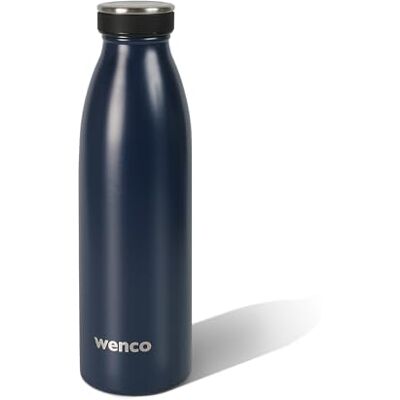 wenco Vattenflaska i rostfritt stål marinblå – 500 ml – perfekt för barn, BPA-fri, läckagesäker, lämplig för kolsyra – liten termosflaska för bubblor, sport, skola, fitness wenco Vattenflaska i rostfritt stål marinblå – 500 ml – perfekt för barn, BPA-fri, läckagesäker, lämplig för kolsyra – liten termosflaska för bubblor, sport, skola, fitness
