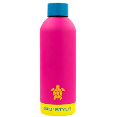GIO'STYLE GioStyle Fluo-flaska 500 ml Rostfritt stål Lufttäta Blandade färger GIO'STYLE GioStyle Fluo-flaska 500 ml Rostfritt stål Lufttäta Blandade färger