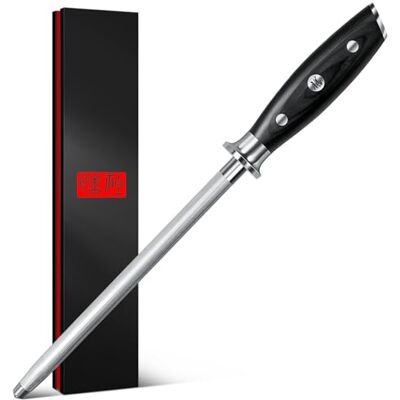 SHAN ZU Honing Steel Professional Knife Slipstål Slipstång 20cm för rostfritt kökskniv SHAN ZU Honing Steel Professional Knife Slipstål Slipstång 20cm för rostfritt kökskniv