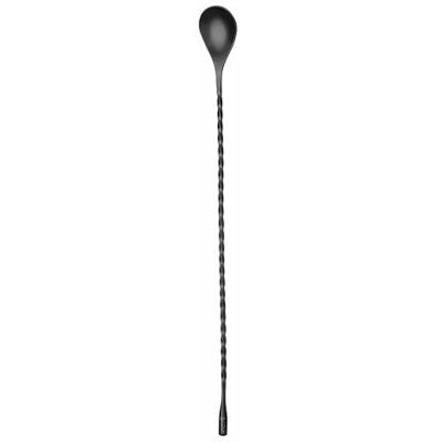 HENDI Barsked, BarUp, vriden, med droppände, för blandning av cocktails, cocktails, cocktailsked, bartender, blandsked för bartender, pulverlackerad, 5 ml, 35 x 15 x (L) 380 mm, rostfritt stål, svart HENDI Barsked, BarUp, vriden, med droppände, för blandning av cocktails, cocktails, cocktailsked, bartender, blandsked för bartender, pulverlackerad, 5 ml, 35 x 15 x (L) 380 mm, rostfritt stål, svart