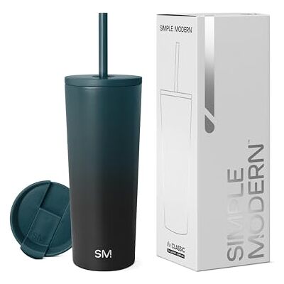 Simple Modern Isolerad Tumbler med lock och sugrör Iskaffekopp Återanvändbar Rostfritt stål Vattenflaska Resemugg Gåvor för Kvinnor Män Henne Honom Klassisk kollektion 640 ml Månsken Simple Modern Isolerad Tumbler med lock och sugrör Iskaffekopp Återanvändbar Rostfritt stål Vattenflaska Resemugg Gåvor för Kvinnor Män Henne Honom Klassisk kollektion 640 ml Månsken