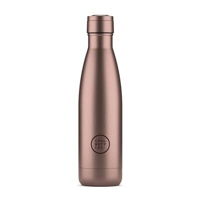 Cool Bottles Vattenflaska i rostfritt stål 500 ml Metallic Rose 26,5 x 7 cm Lufttät termisk flaska kalla drycker 36 H och varma drycker 18 H Triple-Cool Technology BPA Free Cool Bottles Vattenflaska i rostfritt stål 500 ml Metallic Rose 26,5 x 7 cm Lufttät termisk flaska kalla drycker 36 H och varma drycker 18 H Triple-Cool Technology BPA Free