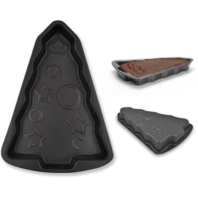 Wintem Non-stick aluminiumform 38 x 26 cm julgransform bakform perfekt för matlagning av julkakor utmärkt värmefördelning för enhetlig bakning Wintem Non-stick aluminiumform 38 x 26 cm julgransform bakform perfekt för matlagning av julkakor utmärkt värmefördelning för enhetlig bakning