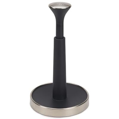 Joseph Joseph Push&Tear Hushållspappershållare för enkel rivning (maximal höjd på hushållspappersrullen på 24 cm), grå Joseph Joseph Push&Tear Hushållspappershållare för enkel rivning (maximal höjd på hushållspappersrullen på 24 cm), grå