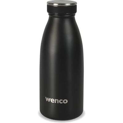 wenco Termosflaska i rostfritt stål 0,35 l/350 ml, isolerad och läckagesäker för kalla och varma drycker, kan även användas som termoskanna, BPA-fri – svart wenco Termosflaska i rostfritt stål 0,35 l/350 ml, isolerad och läckagesäker för kalla och varma drycker, kan även användas som termoskanna, BPA-fri – svart