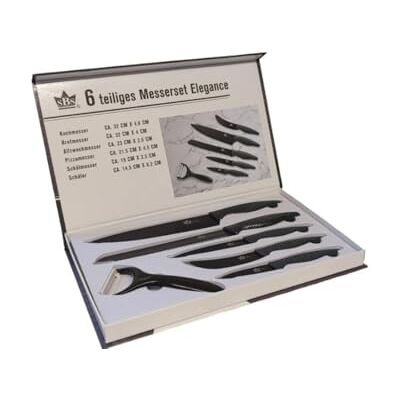 6 teiliges SBS Messerset "Elegance" 6-delat SBS knivset "Elegance 6 teiliges SBS Messerset "Elegance" 6-delat SBS knivset "Elegance