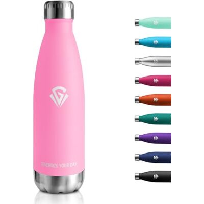 KollyKolla Termosflaska 500 ml, vattenflaska i rostfritt stål 500 ml, BPA-fri isoleringsflaska, lämplig för kolsyra, läckagesäker vattenflaska för skola, sport, fitness, gym, cykel, camping, pojkar KollyKolla Termosflaska 500 ml, vattenflaska i rostfritt stål 500 ml, BPA-fri isoleringsflaska, lämplig för kolsyra, läckagesäker vattenflaska för skola, sport, fitness, gym, cykel, camping, pojkar