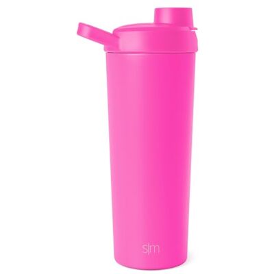 Simple Modern Shaker-flaska i rostfritt stål med boll 24 oz metallisolerad kopp för proteinblandningar, skakningar och före träning rally samling hallonvibbar Simple Modern Shaker-flaska i rostfritt stål med boll 24 oz metallisolerad kopp för proteinblandningar, skakningar och före träning rally samling hallonvibbar