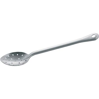 PIAZZA 151200 18/10 rostfritt stål perforerad stor sked, 33,5 cm längd, 9,5 cm bredd, 7 cm höjd PIAZZA 151200 18/10 rostfritt stål perforerad stor sked, 33,5 cm längd, 9,5 cm bredd, 7 cm höjd