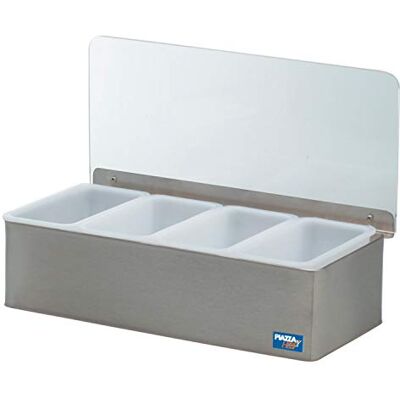 PIAZZA 479804 toalettställ med 4 behållare, 30 cm, lång, 14 cm hög, 9 cm hög PIAZZA 479804 toalettställ med 4 behållare, 30 cm, lång, 14 cm hög, 9 cm hög