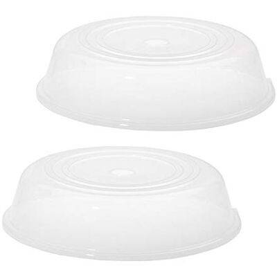 Westmark Huvor för tallrikar i mikrovågsugn, 2 styck, Diameter: 25 cm, plast, genomskinlig, 224522E3 Westmark Huvor för tallrikar i mikrovågsugn, 2 styck, Diameter: 25 cm, plast, genomskinlig, 224522E3