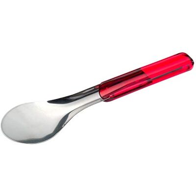 PIAZZA 040511 glassserverare, transparent rött handtag, 25 cm lång PIAZZA 040511 glassserverare, transparent rött handtag, 25 cm lång