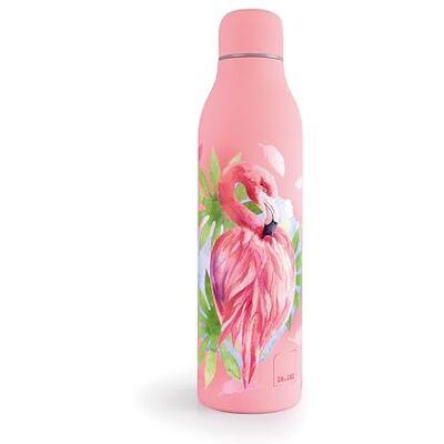 IBILI Smart Flamingo flytande termosflaska, 500 ml, 18/10 rostfritt stål, dubbelvägg IBILI Smart Flamingo flytande termosflaska, 500 ml, 18/10 rostfritt stål, dubbelvägg