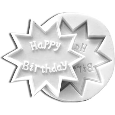 silikomart 71.138.00.0096 bakform för kaka SLK038 Happy Birthday silikon, vit silikomart 71.138.00.0096 bakform för kaka SLK038 Happy Birthday silikon, vit