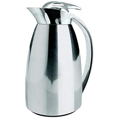 NERTHUS FIH 725 termoskanna i rostfritt stål med glasinsida 1 liter kaffe te håller temperaturen NERTHUS FIH 725 termoskanna i rostfritt stål med glasinsida 1 liter kaffe te håller temperaturen