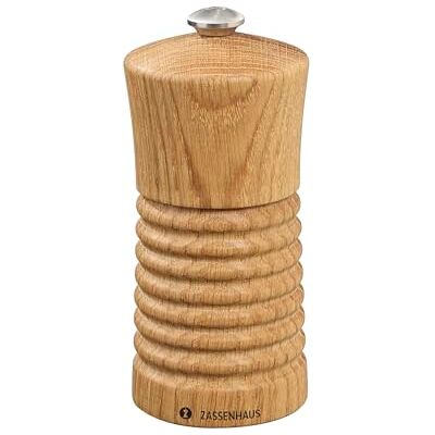 Zassenhaus Saltkvarn HEILBRONN 13 cm Ek Med steglöst justerbar högpresterande keramisk kvarn Fylld kryddkvarn Ø 5,8 × 13 cm Zassenhaus Saltkvarn HEILBRONN 13 cm Ek Med steglöst justerbar högpresterande keramisk kvarn Fylld kryddkvarn Ø 5,8 × 13 cm