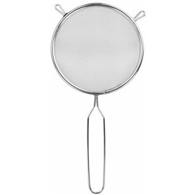 Chef Aid 16 cm långt handtag metallsikt, köksverktyg och perfekt för sil, dränering, tvätt och brett utbud av livsmedel, med ett fint nät för enkel användning Chef Aid 16 cm långt handtag metallsikt, köksverktyg och perfekt för sil, dränering, tvätt och brett utbud av livsmedel, med ett fint nät för enkel användning